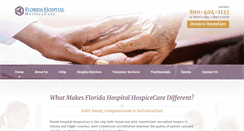 Desktop Screenshot of floridahospitalhospice.org